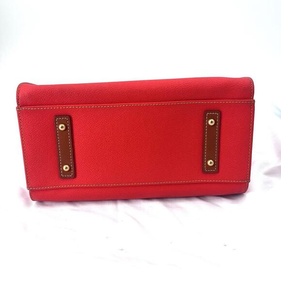 Dooney & Bourke Eva Small Shopper Handbag Red Orange Purse - Picture 8 of 15